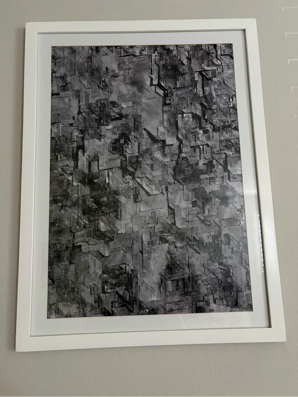 Abstract Monochrome delta Boris tellegen dalek art print Limited edition Kaws
